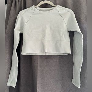 Aerie cropped long-sleeve top